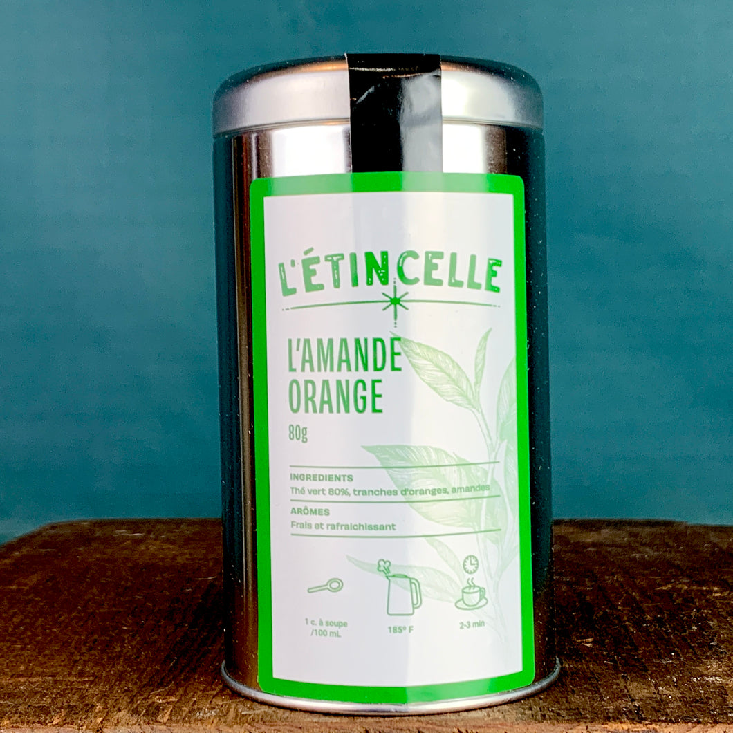 L'AMANDE ORANGE - Thé Vert - 80g